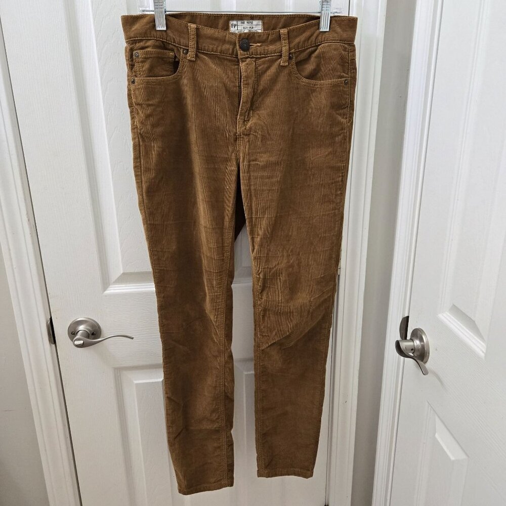 Free People Corduroy Pants Womens 29 Skinny Camel Tan Classic Neutral Minimalist